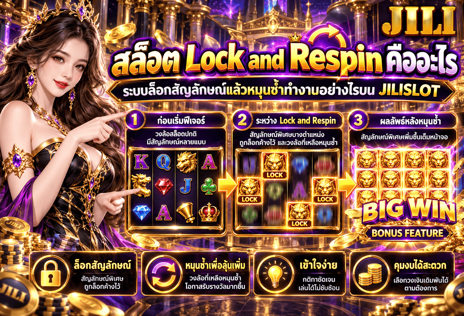 สล็อต Lock and Respin