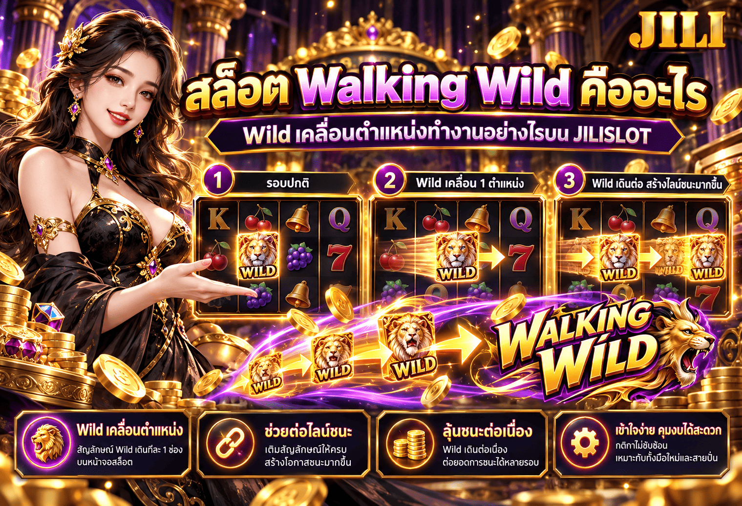 สล็อต Walking Wild
